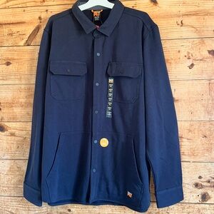 NWT Timberland Pro Mill River Shirt Jacket Navy Blue